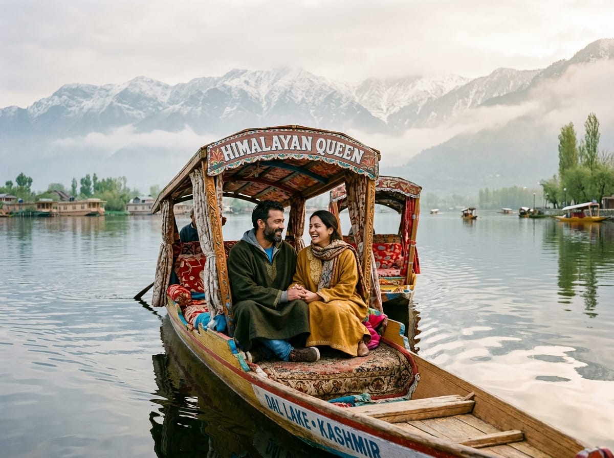 Dal Lake Shikara Guest Moment
